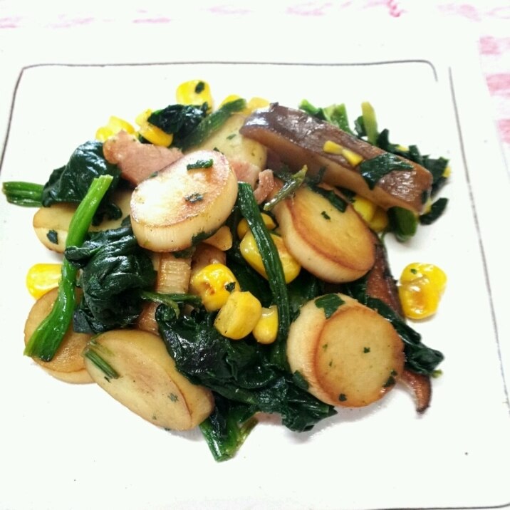 ホタテ風 エリンギとほうれん草のバター炒め レシピ 作り方 By Pinky姫 楽天レシピ ホタテ風 エリンギとほうれん草のバター炒め レシピ 作り方 By Pinky姫 楽天レシピ